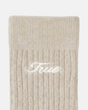 True Ribbed Socks Camel