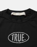 TRUE SHORT SLEEVE CREWNECK BODYSUIT - BLACK