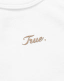 SIGNATURE RIBBED CROP TANK - WHITE