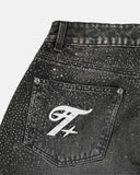 True Starry Wide Leg Jeans Negro