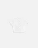 True Slim Ribbed Fitted Tee Blanco