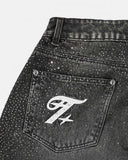 TRUE - Starry Wide Leg Jeans - Negro
