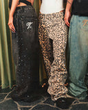 TRUE - Starry Wide Leg Jeans - Negro
