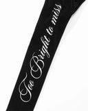 TRUE  TOO BRIGHT LS BODYSUIT  BLACK