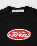 TRUE TRUE STAMP SLIM TEE  BLACK