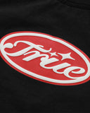 TRUE TRUE STAMP SLIM TEE  BLACK