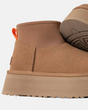 Botines UGG Classic Mini Dipper Chestnut mujer, detalle 2