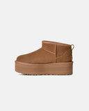 Botines UGG Ultra Mini Platform Chestnut mujer, vista lateral interna