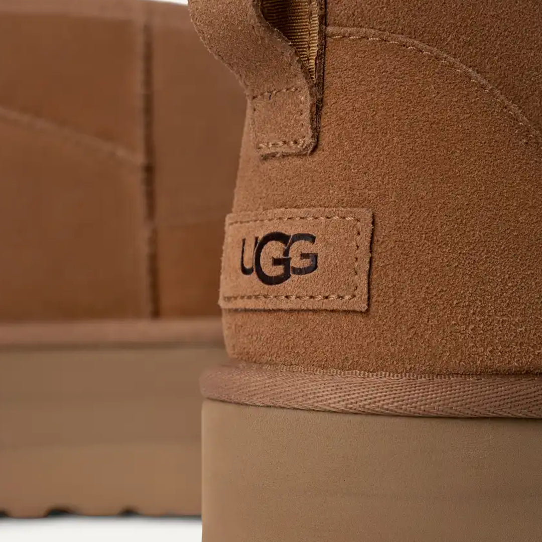 UGG CLASSIC ULTRA MINI PLATFORM CHESTNUT