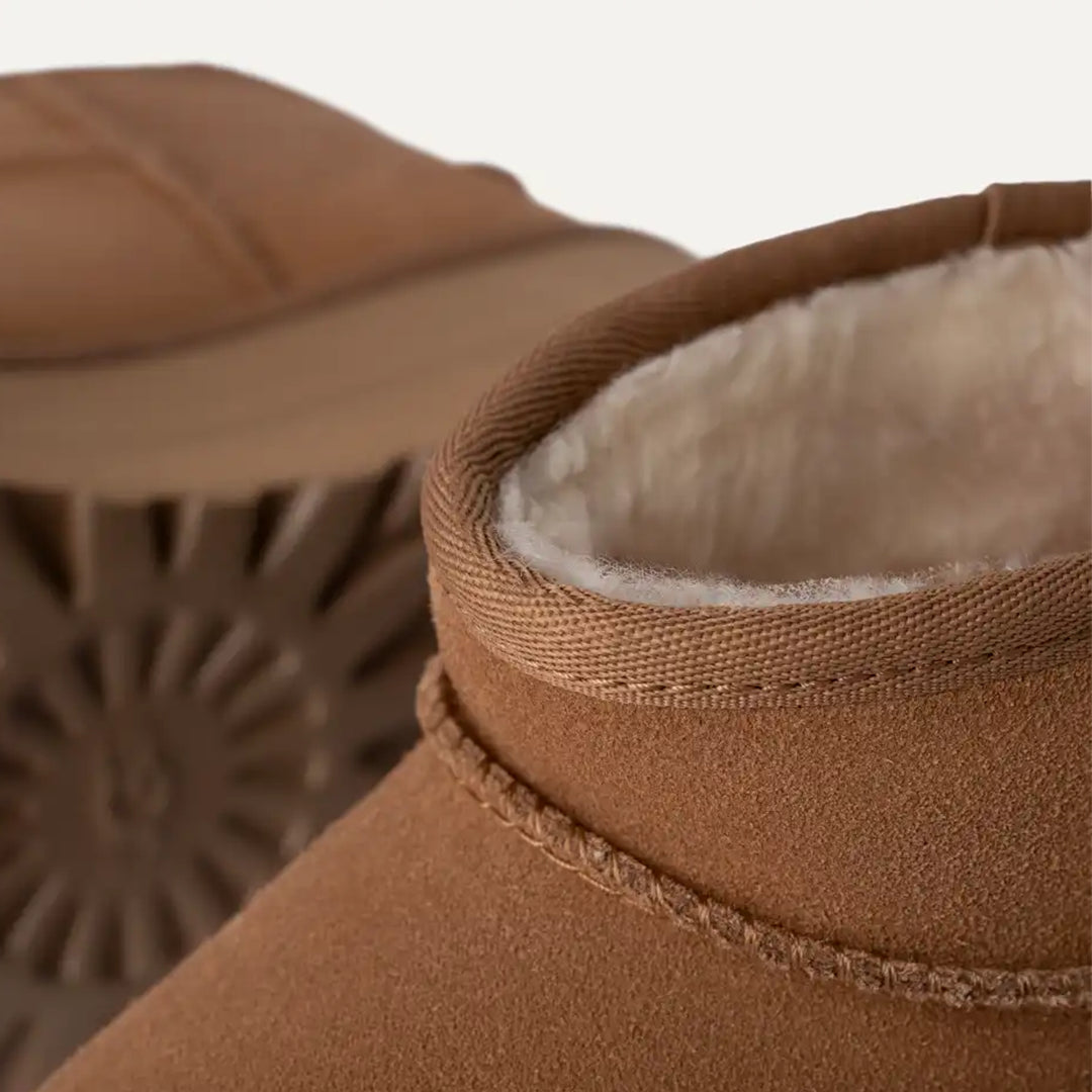 UGG CLASSIC ULTRA MINI PLATFORM CHESTNUT
