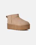 Botines UGG Ultra Mini Platform Sand mujer, vista frontal en ángulo