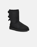 Botines UGG Mini Bailey Bow II Black mujer, vista frontal en ángulo
