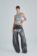 UNDERGOLD - Act 1 Racer Halter Tank Top - Gray