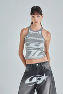 UNDERGOLD - Act 1 Racer Halter Tank Top - Gray
