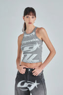 UNDERGOLD - Act 1 Racer Halter Tank Top - Gray