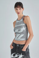 UNDERGOLD - Act 1 Racer Halter Tank Top - Gray