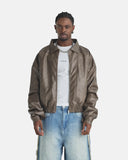 Undergold Basics Vintage Panelled Bomber Jacket Vintage Brown