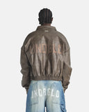 Undergold Basics Vintage Panelled Bomber Jacket Vintage Brown