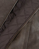 Undergold Basics Vintage Panelled Bomber Jacket Vintage Brown