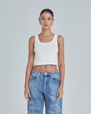 Undergold Blouse W Line Basic Tank Top White