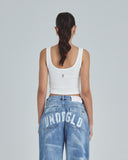 Undergold Blouse W Line Basic Tank Top White