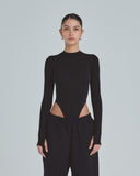 Undergold Body Line Undergold Studio Turtleneck Bodysuit Black