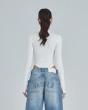 Undergold Body Line Undergold Studio Turtleneck Bodysuit White