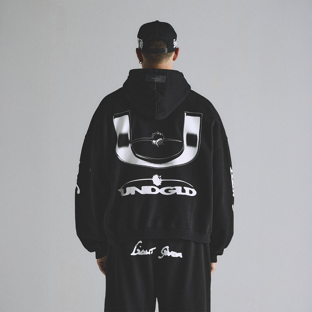 UNDERGOLD HELIOS DAZZLED HOODIE BLACK