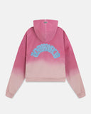 Undergold Holy State Undrgld Zip Up Boxy Fit Hoodie Faded Pink