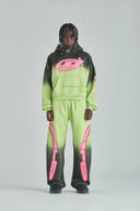 UNDERGOLD - Hoodie Act 1 Neon Boxy Fit - Faded Green