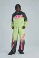 UNDERGOLD - Hoodie Act 1 Neon Boxy Fit - Faded Green
