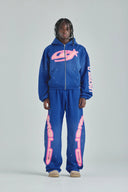 UNDERGOLD - Hoodie Act 1 Neon Zip Up Boxy Fit - Electric Blue
