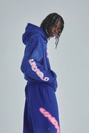 UNDERGOLD - Hoodie Act 1 Neon Zip Up Boxy Fit - Electric Blue