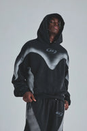 UNDERGOLD - Hoodie Act 1 UG Boxy Fit Sandblast - Black