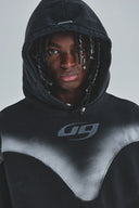 UNDERGOLD - Hoodie Act 1 UG Boxy Fit Sandblast - Black