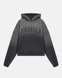 Undergold Hoodie Line Varsity Undrgld Boxy Fit Faded Black