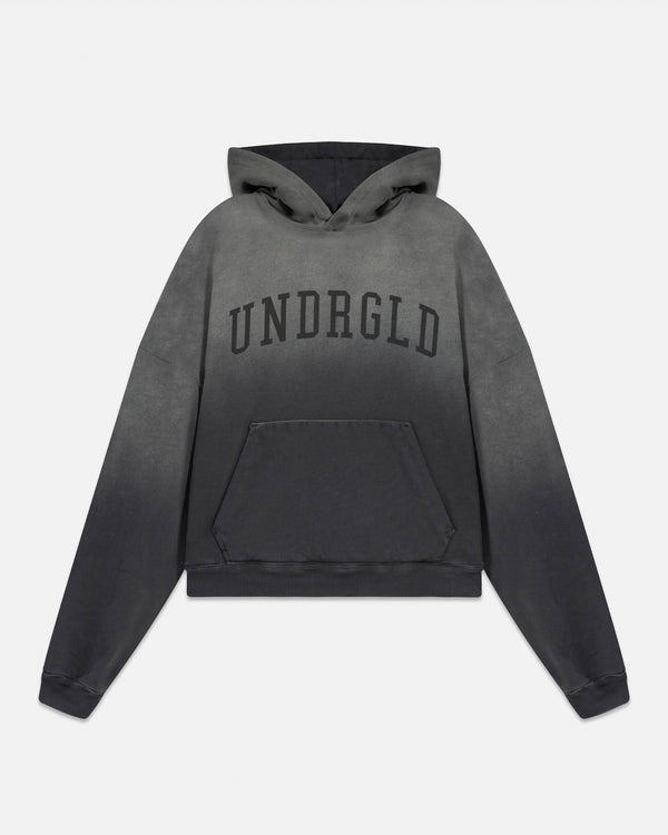 UNDERGOLD - Varsity UNDRGLD Boxy Fit Hoodie - Faded Black