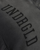 Undergold Hoodie Line Varsity Undrgld Boxy Fit Faded Black