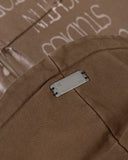 UNDERGOLD - Hoodie Pilgrimage Risen Boxy Fit Zip Up Washed Brown