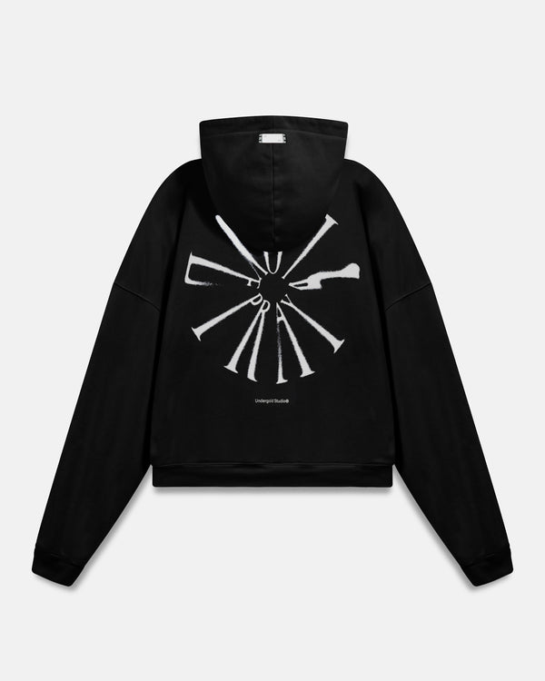 UNDERGOLD - Hoodie Spring Pray 4 Love Boxy Fit - Black