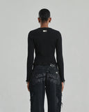 UNDERGOLD - W Basics Zip Up Slim Fit Cardigan Black