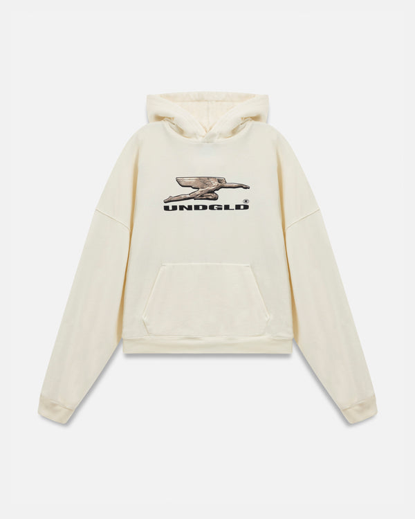 UNDERGOLD - Deco Boxy Fit Hoodie - White