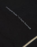 Undergold hoodie w spring unity zip up slim fit crewneck – Black