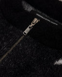 UNDERGOLD - Basics UG Star Mohair Knit Zip Up Jacket Black/White
