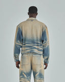 UNDERGOLD - Jacket Revelation Zip Up - Sand Blue