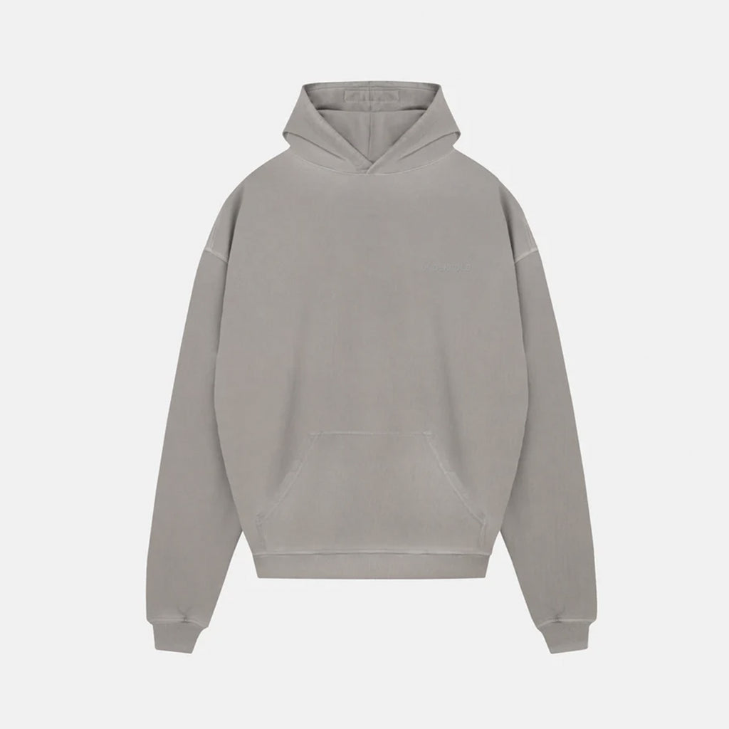 UNDERGOLD LINE LOGO HOODIE WASHED GRAY