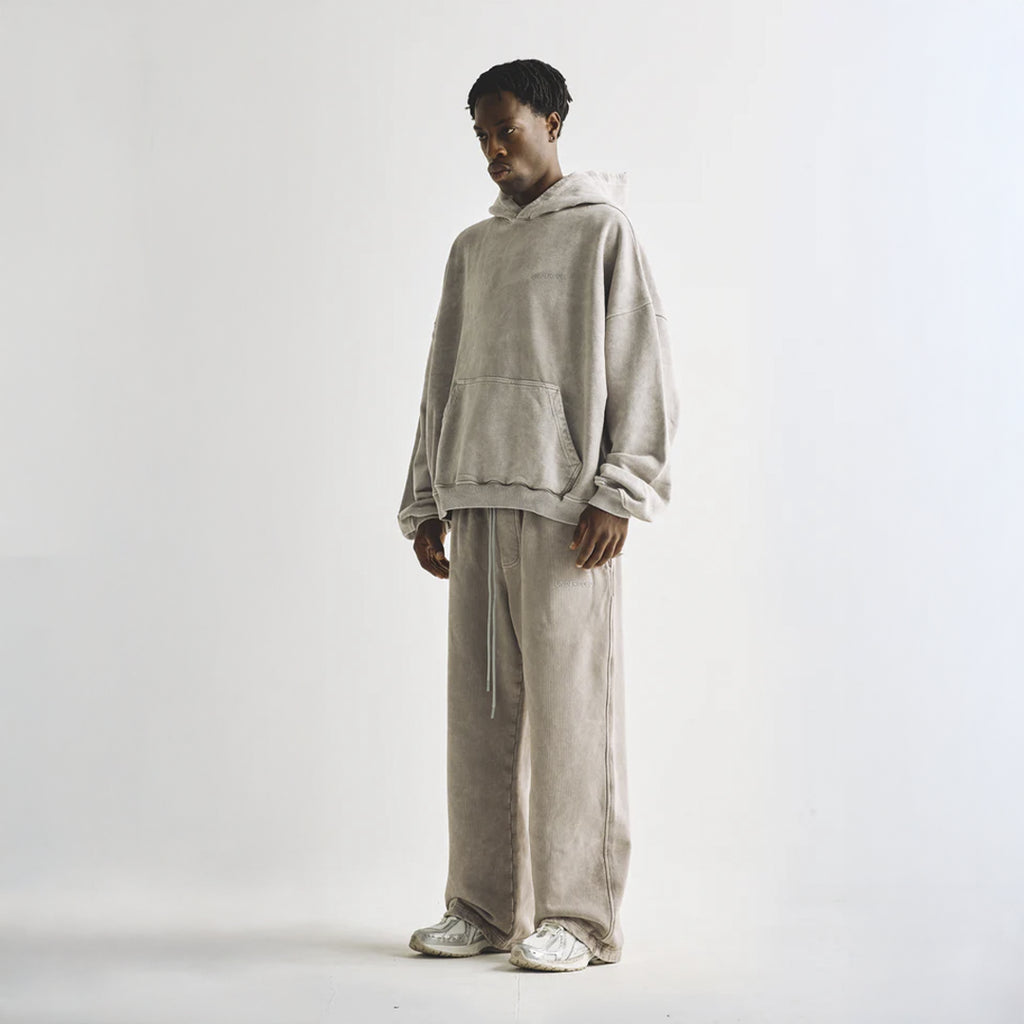 UNDERGOLD LINE LOGO HOODIE WASHED GRAY