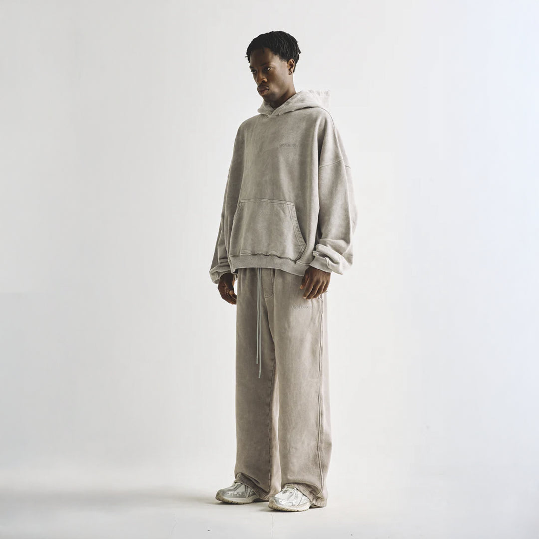 UNDERGOLD LINE LOGO HOODIE WASHED GRAY