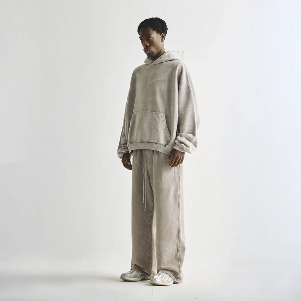 UNDERGOLD LINE LOGO HOODIE WASHED GRAY