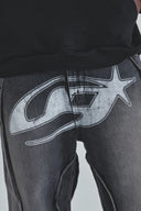 UNDERGOLD - Pants Act 1 UG Star Barrel Vein Jean Washed - Black
